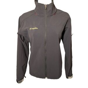 Columbia Titanium Women's Softshell Jacket Full Zip Dark‎ Gray Size Medium